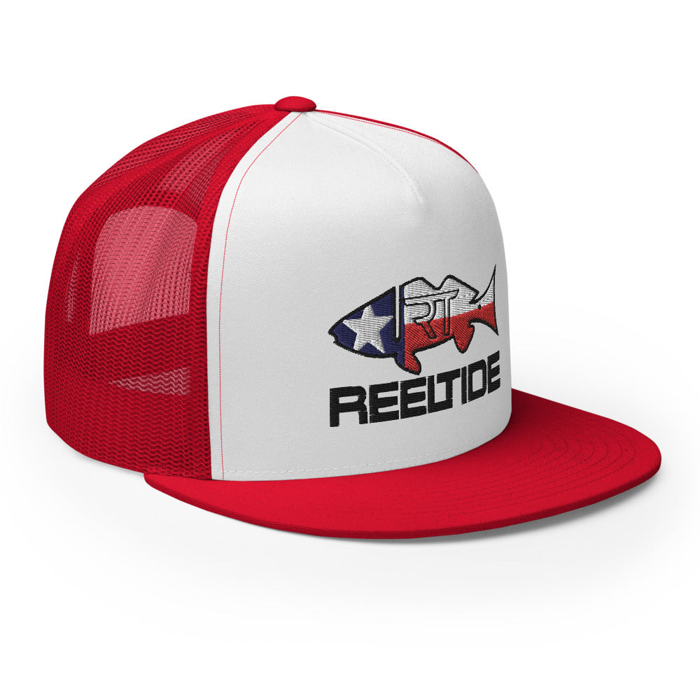 Texas Redfish Trucker Hat Laser Engraved Patch Hat Texas Redfish Hat Texas  Fishing Hat Tailing Redfish 